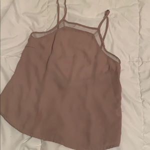 forever 21 tan cropped tank